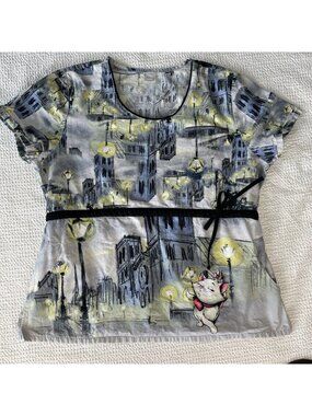 Disney Aristacats Women's Scrubs Size M ?